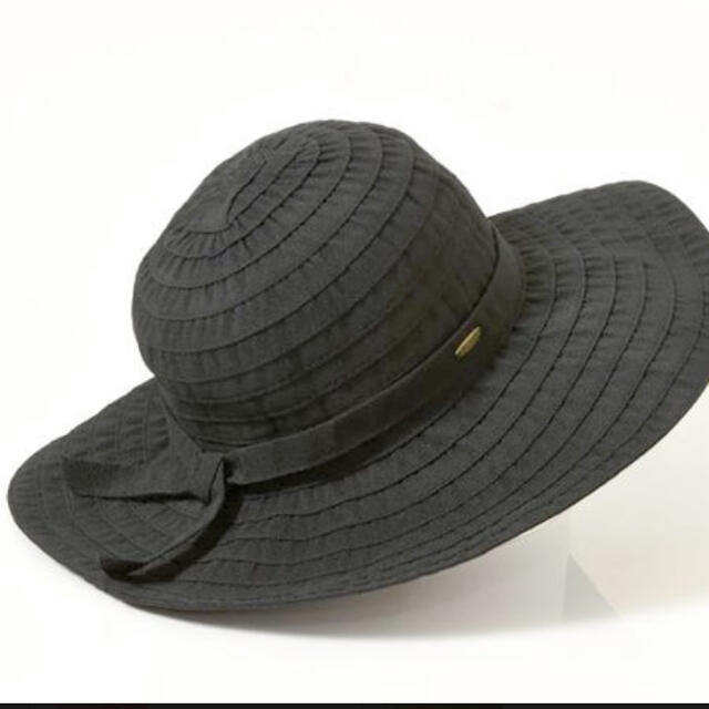 Scala スカラ　ハット　帽子　黒　UPF50+ レディースの帽子(ハット)の商品写真