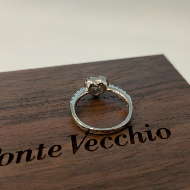 PonteVecchio(ポンテヴェキオ)のご専用☆ポンテヴェキオ　ハッピーハート ダイヤモンドリング　5号　プラチナ レディースのアクセサリー(リング(指輪))の商品写真