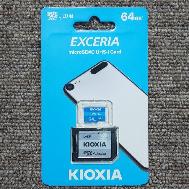 東芝(トウシバ)のKIOXIA microSDカード 64GB スマホ/家電/カメラのスマートフォン/携帯電話(その他)の商品写真