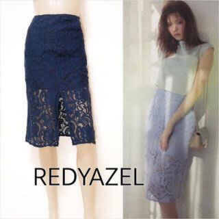 レディアゼル(REDYAZEL)の美品！レディアゼル　レーススカート(ひざ丈スカート)