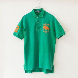 ポロラルフローレン(POLO RALPH LAUREN)のPOLO ポロ ラルフローレン ポロシャツ ビックポニー 刺繍 グリーン S(ポロシャツ)