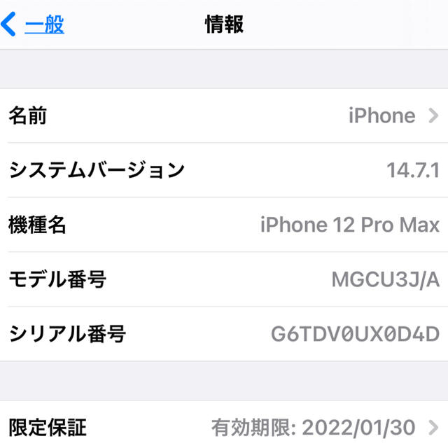 iPhone 12 Pro Max グラファイト 128 GB SIMフリー