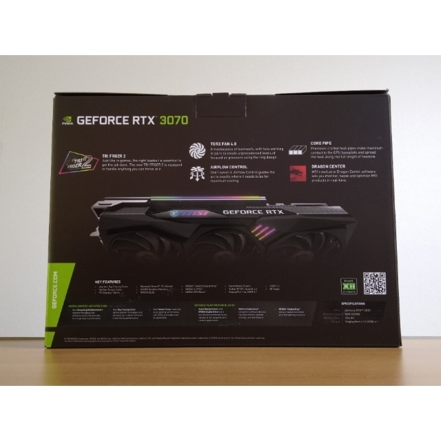 新品 MSI RTX3070 GAMING X TRIO 非LHR