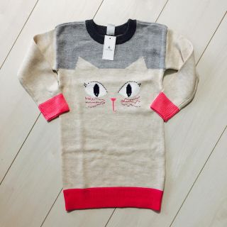 ベビーギャップ(babyGAP)の新品♡猫ちゃんワンピース(ワンピース)