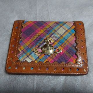 ヴィヴィアンウエストウッド(Vivienne Westwood)の[中古] ヴィヴィアン・ウエストウッド★レアデザイン二つ折りパスケース(パスケース/IDカードホルダー)