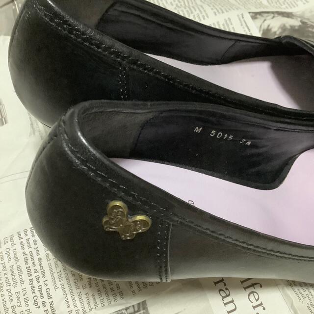 ANNA SUI(アナスイ)の【再値下げ】アナスイ　皮革黒パンプス　23.5cm レディースの靴/シューズ(ハイヒール/パンプス)の商品写真