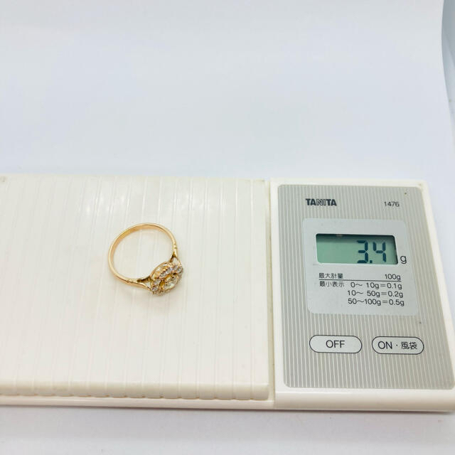 豪華 K10PG ダイヤモンド リング D:0.88ct レディースのアクセサリー(リング(指輪))の商品写真