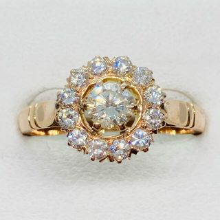 豪華 K10PG ダイヤモンド リング D:0.88ct(リング(指輪))