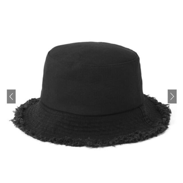 GRL(グレイル)のGRL フリンジバケットハット ブラック レディースの帽子(ハット)の商品写真