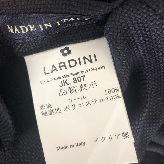 LARDINIラルディーニeasyホップサックネイビージャケット48の通販 by AZZURRO TOKYO｜ラクマ 特価好評