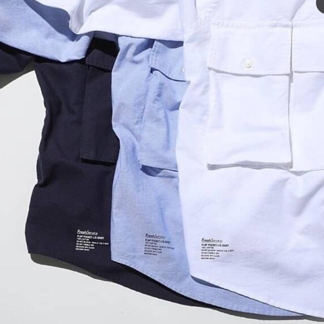 freshservice flap pocket shirts blue メンズのトップス(シャツ)の商品写真