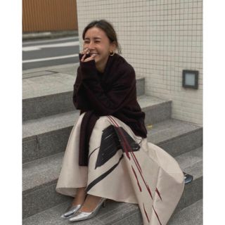 アメリヴィンテージ(Ameri VINTAGE)のAmeri VINTAGE MOTTY COLLAB SKIRT(ロングスカート)