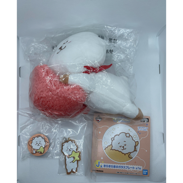 防弾少年団(BTS)(ボウダンショウネンダン)のBTS BT21 MOON 一番くじ  チミー　RJ セット エンタメ/ホビーのおもちゃ/ぬいぐるみ(キャラクターグッズ)の商品写真