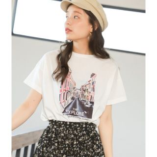 ミスティウーマン(mysty woman)のmysty woman　フォトTシャツ(Tシャツ(半袖/袖なし))