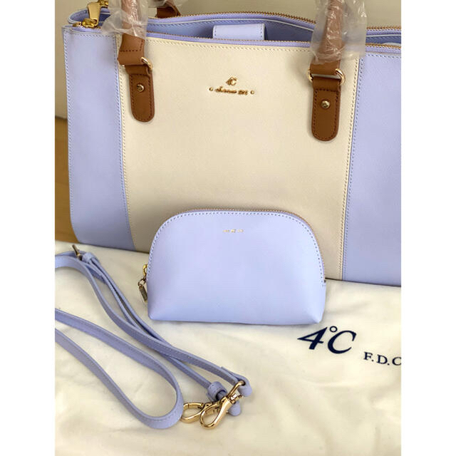 4℃ - 4℃ トートバッグ　ショルダー付