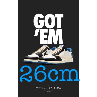 ナイキ(NIKE)の未使用ナイキ エア ジョーダン1 ロー トラヴィス フラグメント (スニーカー)