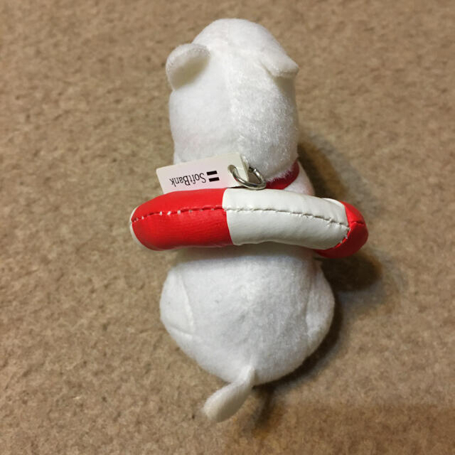 Softbank(ソフトバンク)のぬいぐるみ　ソフトバンク　SoftBank お父さん犬　うきわ浮き輪白犬しろいぬ エンタメ/ホビーのコレクション(ノベルティグッズ)の商品写真