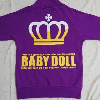 ベビードール(BABYDOLL)のBABY DOLL パーカー パープル Ｓ(パーカー)