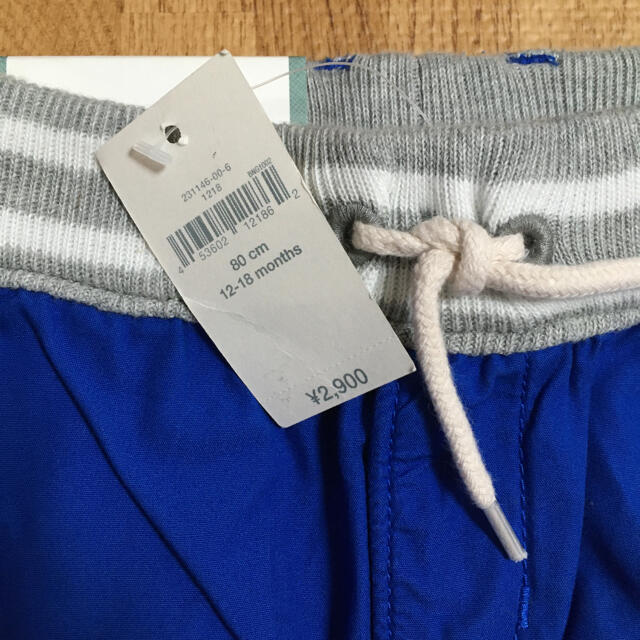 babyGAP(ベビーギャップ)のハーフパンツ　80cm／ブルー キッズ/ベビー/マタニティのベビー服(~85cm)(パンツ)の商品写真