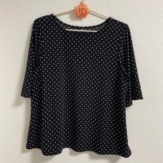 ユニクロ(UNIQLO)のクレープジャージーブラウス(カットソー(半袖/袖なし))