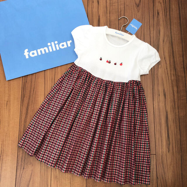 爆買い人気SALE familiar - ファミリア 新品ワンピース 120の通販 by