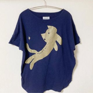 ツモリチサト(TSUMORI CHISATO)の猫ちゃんのドルマンＴシャツ(Tシャツ(半袖/袖なし))