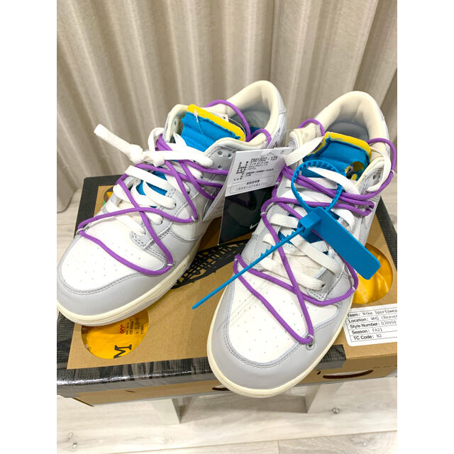OFF-WHITE x NIKE DUNK LOW【Lot47 : 27.5㎝】 OFF-WHITE x NIKE DUNK LOW【Lot47 : 27.5㎝】