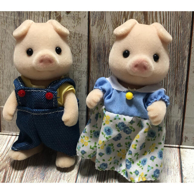 シルバニアファミリー　Pig Family ぶたさんファミリー　新品未使用　レア