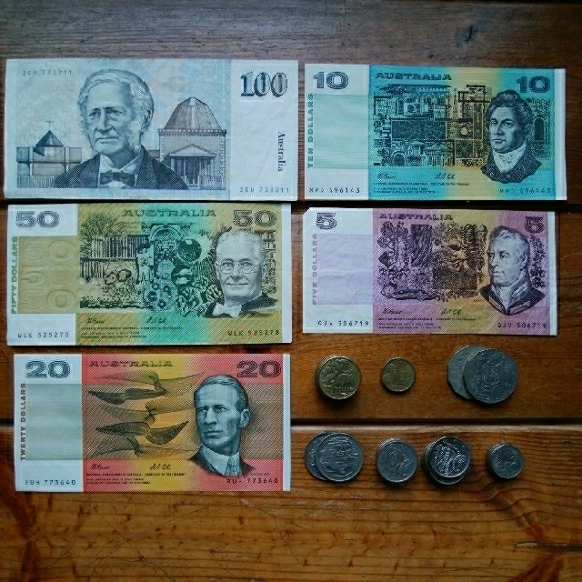 【SALE／37%OFF】 オーストラリアドル　旧紙幣＆硬貨 貨幣