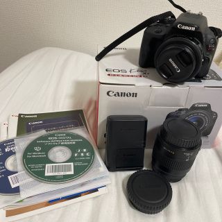 キヤノン(Canon)のcanon EOSkiss X7 レンズ2個+メモリ付き (デジタル一眼)