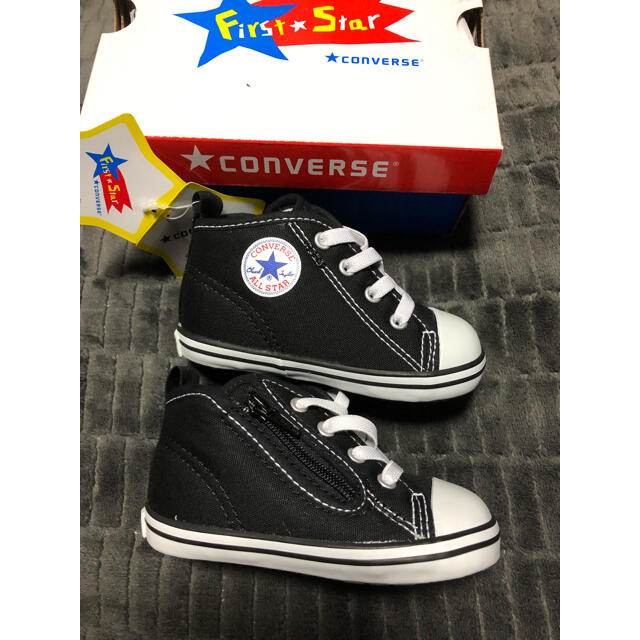 CONVERSE(コンバース)の[K⭐︎様専用]コンバース　スニーカー　ブラック　13cm キッズ/ベビー/マタニティのベビー靴/シューズ(~14cm)(スニーカー)の商品写真