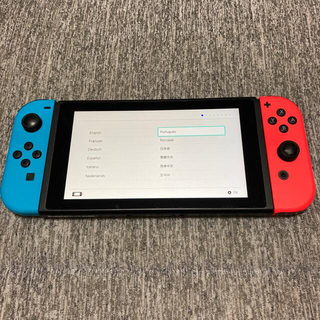 ニンテンドースイッチ(Nintendo Switch)のNintendo Switch 本体　Joy-Con ネオンブルー　ネオンレッド(家庭用ゲーム機本体)