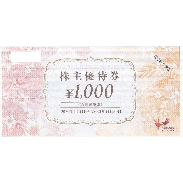 コシダカ 株主優待　10000円分です。
