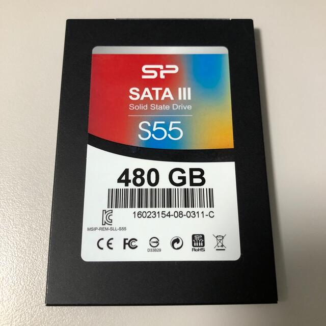 シリコンパワー SATA SSD S55 480GB 2.5inch 7mm厚