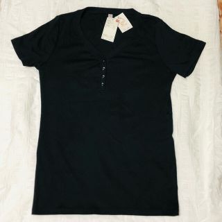 ユニクロ(UNIQLO)のユニクロ　フライスヘンリーネックＴ　半袖(Tシャツ(半袖/袖なし))