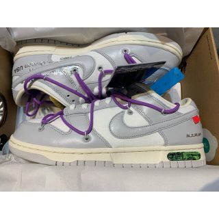 ナイキ(NIKE)のオフホワイト　ナイキ　ダンク　ロー　1 of 50 lot 47 27センチ(スニーカー)