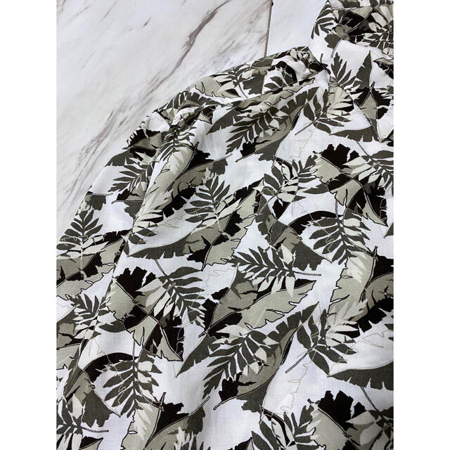 Yohji Yamamoto(ヨウジヤマモト)のvintage 90s レーヨン オーバーサイズ 白 ホワイト 花柄 シャツ メンズのトップス(シャツ)の商品写真