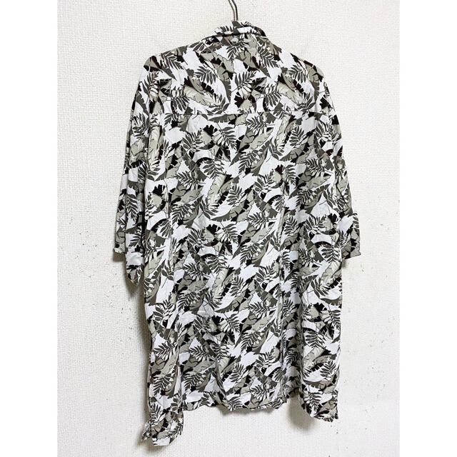 Yohji Yamamoto(ヨウジヤマモト)のvintage 90s レーヨン オーバーサイズ 白 ホワイト 花柄 シャツ メンズのトップス(シャツ)の商品写真