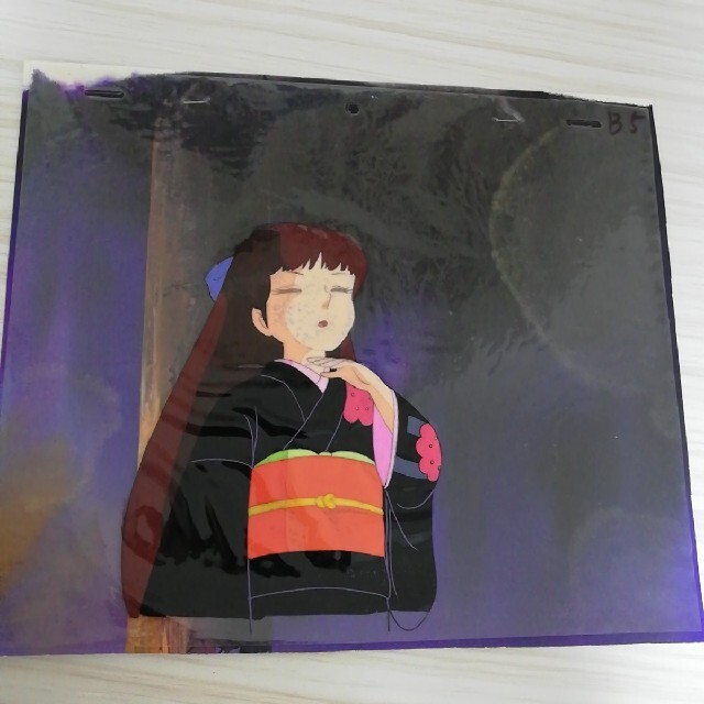 直筆背景 うる星やつら セル画 直筆画 面堂了子 ラムちゃん 直筆背景 うる星やつら セル画 直筆画 面堂了子 ラムちゃん