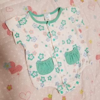 アカチャンホンポ(アカチャンホンポ)の60サイズ☆花柄かわいい♪ベビー夏服(ロンパース)