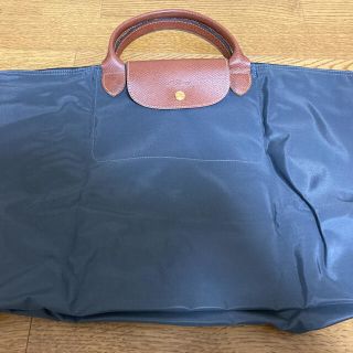 ロンシャン(LONGCHAMP)のロンシャン（ガンメタル）Lサイズ(ハンドバッグ)