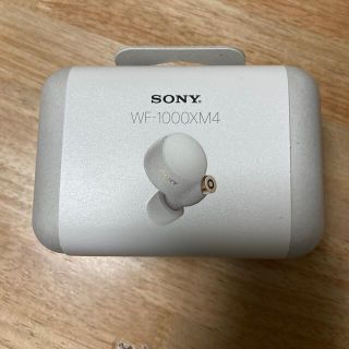 ソニー(SONY)のSONY フルワイヤレスイヤホン プラチナシルバー WF1000XM4(ヘッドフォン/イヤフォン)