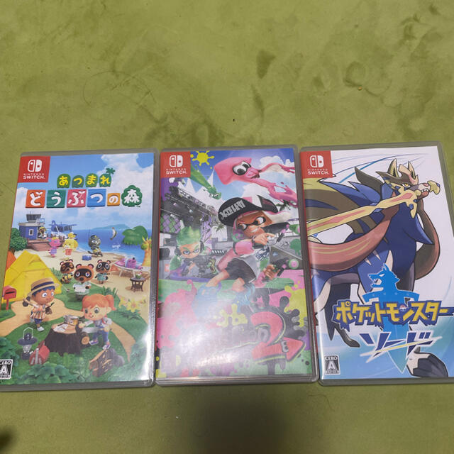 あつまれどうぶつの森 スプラトゥーン2 ポケットモンスターソード 3点
