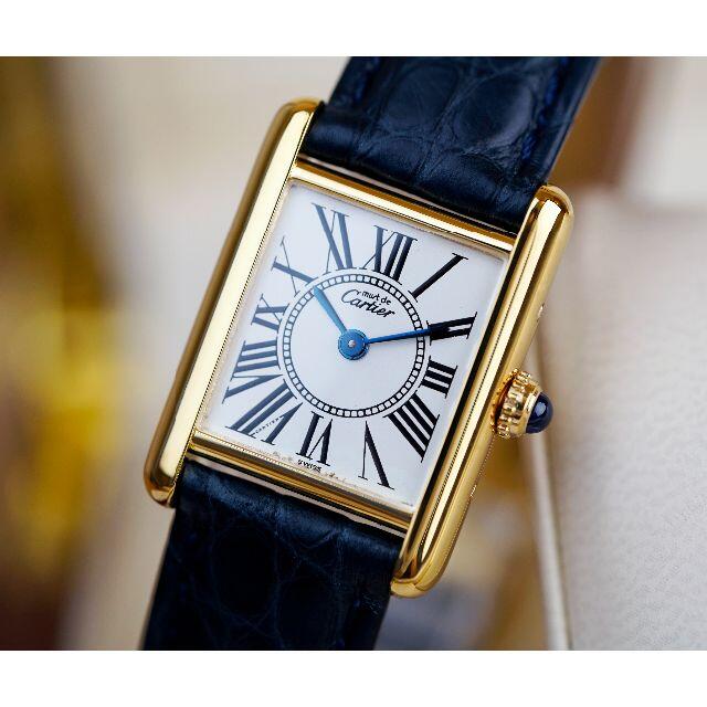 美品 カルティエ マスト タンク オパラン ローマン SM Cartier 腕時計