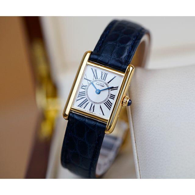 美品 カルティエ マスト タンク オパラン ローマン SM Cartier 腕時計 ...