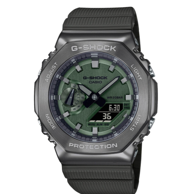 G-SHOCK(ジーショック)のG-SHOCK GM-2100B-3AJF グリーン メンズの時計(腕時計(アナログ))の商品写真