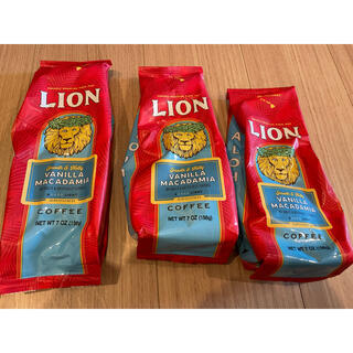 ライオン(LION)のライオンコーヒー 3袋 198g バニラマカダミア(コーヒー)