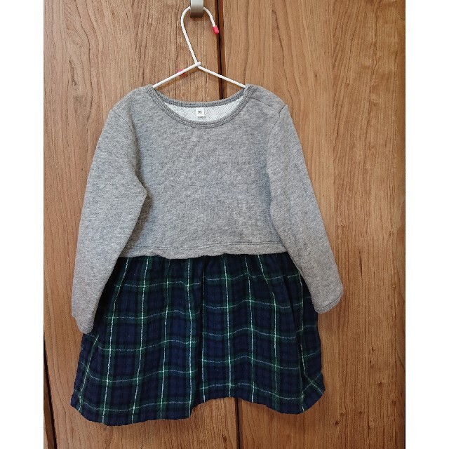 MUJI (無印良品)(ムジルシリョウヒン)のワンピース キッズ/ベビー/マタニティのキッズ服女の子用(90cm~)(ワンピース)の商品写真