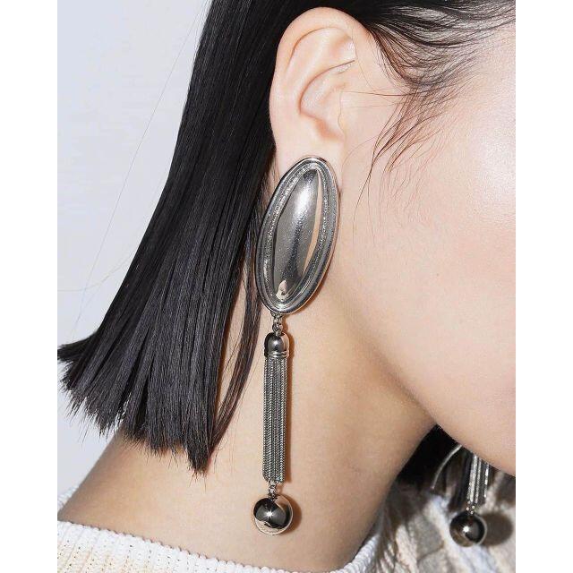 新品 TOGA PULLA Metal fringe earrings シルバー