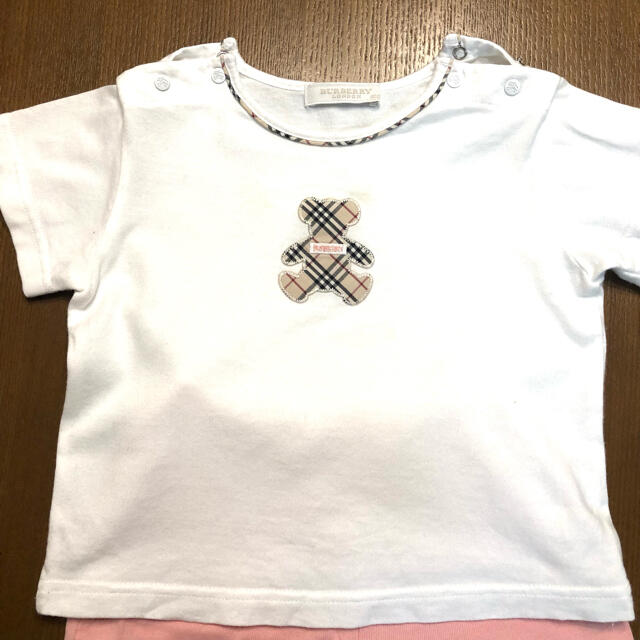 BURBERRY(バーバリー)のバーバリー  セットアップ  Tシャツ  パンツ  80  美品 キッズ/ベビー/マタニティのベビー服(~85cm)(Ｔシャツ)の商品写真